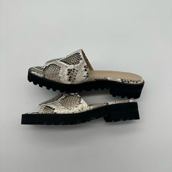 Ron White x Vibram Carley Python Leather Slides - Picture 2 of 6